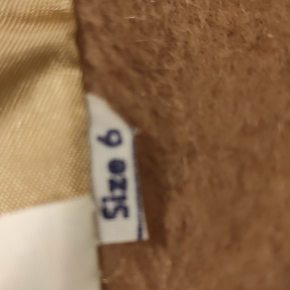 Harve Bernard Tan Cashmere Wool Button Front Coat Union Made Womens 6 Timeless - Picture 16 of 16